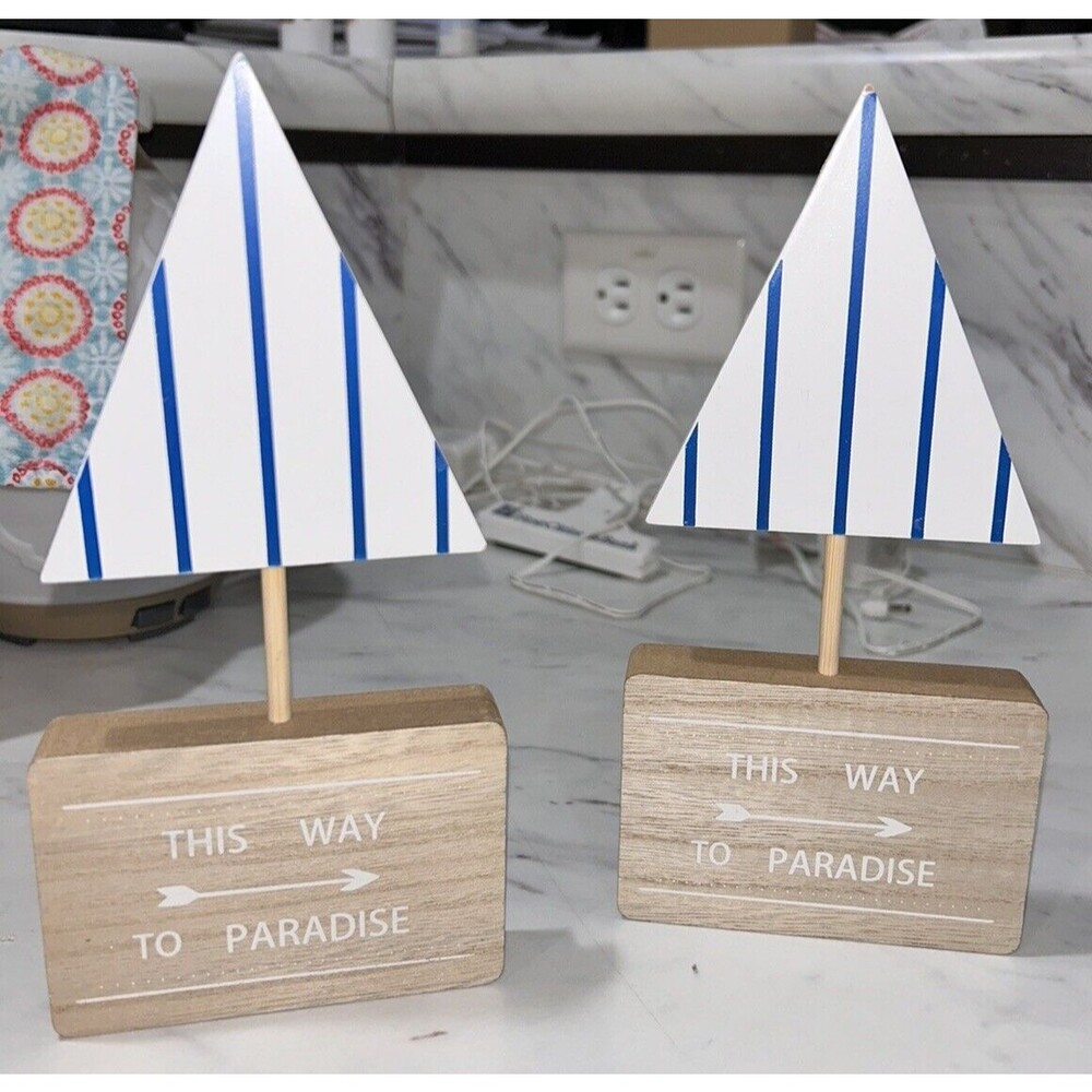 Nautical This Way To Paradise Signs